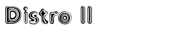 Distro II font preview